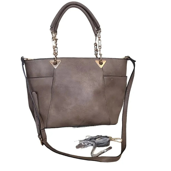 Brown Tote Satchel Work Bag - Picture 1 of 8